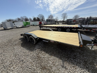 New 2025 Liberty LC7K83X18C4DT Car Hauler 83X18 TA DOVETAIL (GVW:7000) MIDNIGHT BLACK