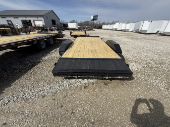 New 2025 Liberty LC7K83X18C4DT Car Hauler 83X18 TA DOVETAIL (GVW:7000) MIDNIGHT BLACK