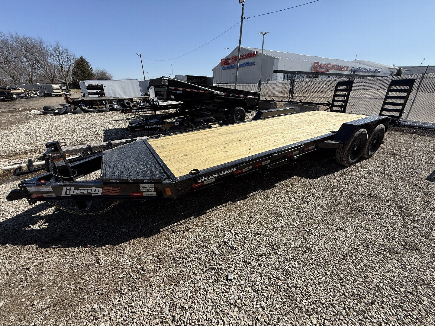 New 2025 LIBERTY LE14K83X19+3B8 Equipment Trailer 83X22 TA (GVW:14000) BLACK