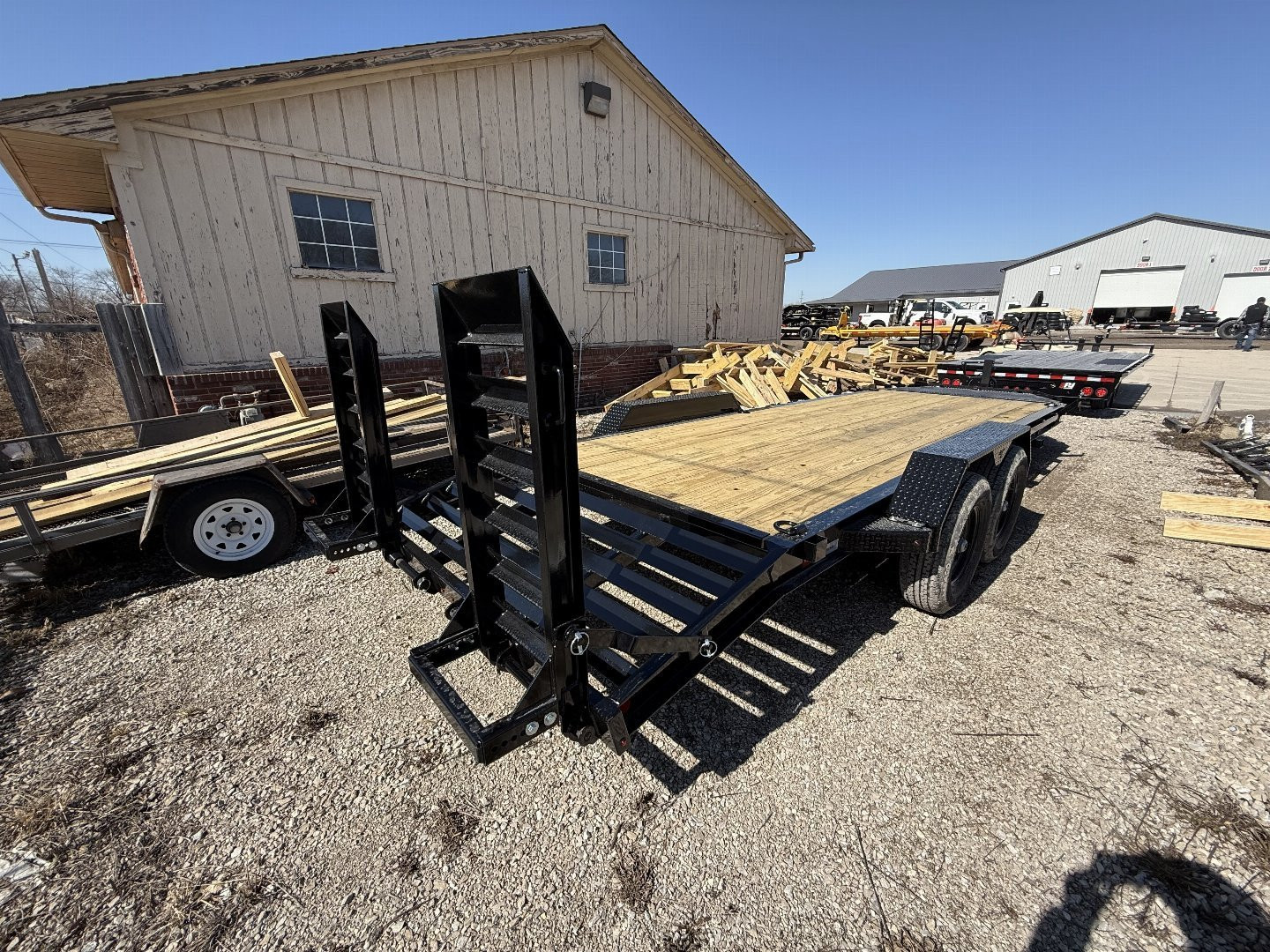 New 2025 LIBERTY LE14K83X19+3B8 Equipment Trailer 83X22 TA (GVW:14000) BLACK