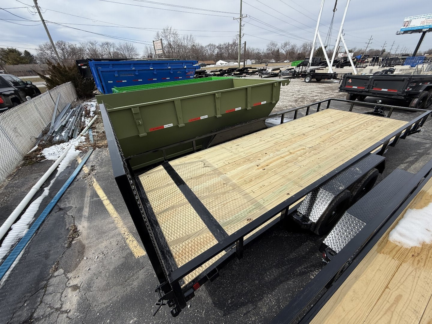 New 2025 Liberty LU7K83X18+2C4TT Utility Trailer 83X20 TA (GVW:7000) MIDNIGHT BLACK