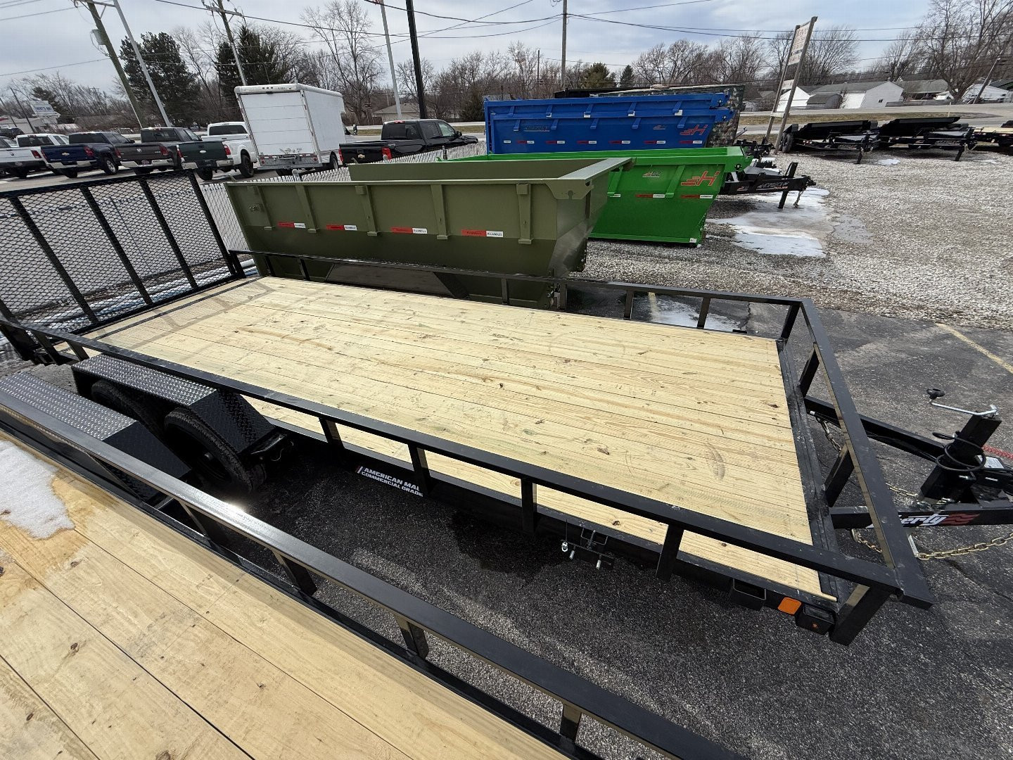 New 2025 Liberty LU7K83X18+2C4TT Utility Trailer 83X20 TA (GVW:7000) MIDNIGHT BLACK