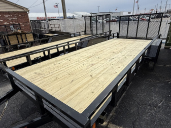 New 2025 Liberty LU7K83X18+2C4TT Utility Trailer 83X20 TA (GVW:7000) MIDNIGHT BLACK