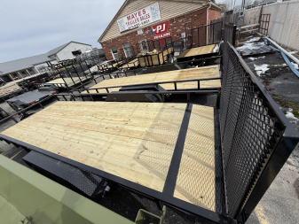 New 2025 Liberty LU7K83X18+2C4TT Utility Trailer 83X20 TA (GVW:7000) MIDNIGHT BLACK