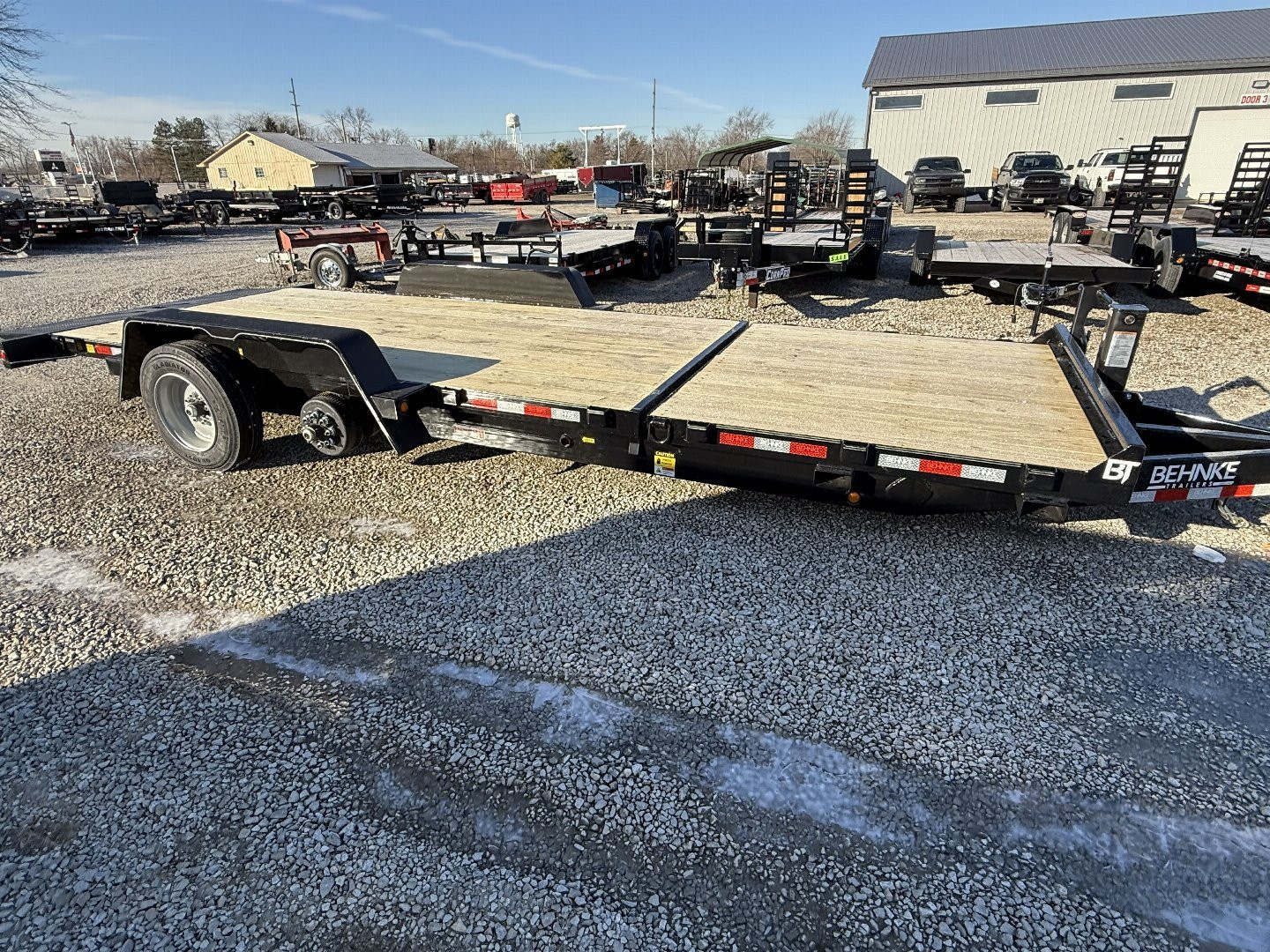 New 2025 Behnke TBCT2216ET Tilt Trailer 83X22 TA PARTIAL TILT (GVW:16000) BLACK