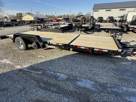 New 2025 Behnke TBCT2216ET Tilt Trailer 83X22 TA PARTIAL TILT (GVW:16000) BLACK