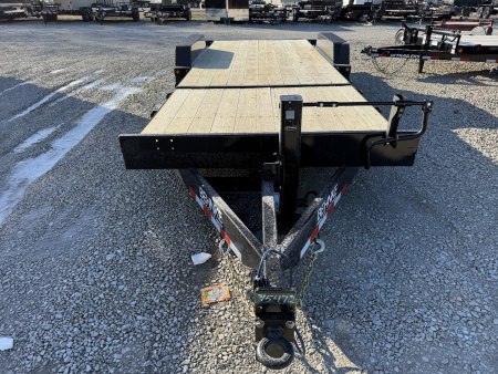 New 2025 Behnke TBCT2216ET Tilt Trailer 83X22 TA PARTIAL TILT (GVW:16000) BLACK