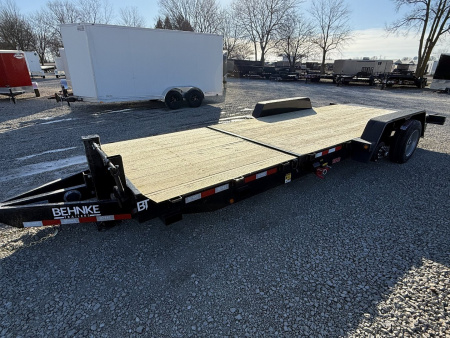 New 2025 Behnke TBCT2216ET Tilt Trailer 83X22 TA PARTIAL TILT (GVW:16000) BLACK