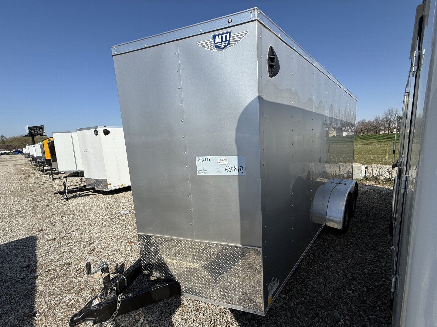 New 2025 RC Trailers MWT7X14TA2 Cargo / Enclosed Trailer 7X16 TA RAMP DOOR(GVW:7000) SILVER