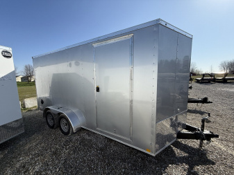 New 2025 RC Trailers MWT7X14TA2 Cargo / Enclosed Trailer 7X16 TA RAMP DOOR(GVW:7000) SILVER
