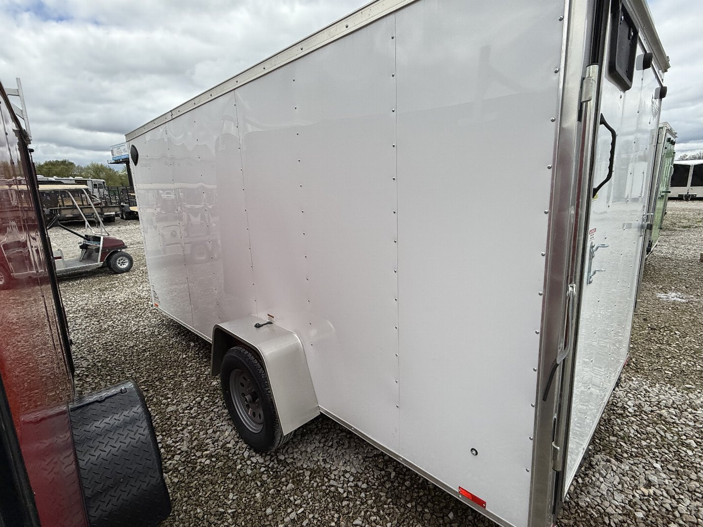 New 2025 RC Trailers MWT6X14SA Cargo / Enclosed Trailer SA RAMP DOOR(GVW:2990) WHITE