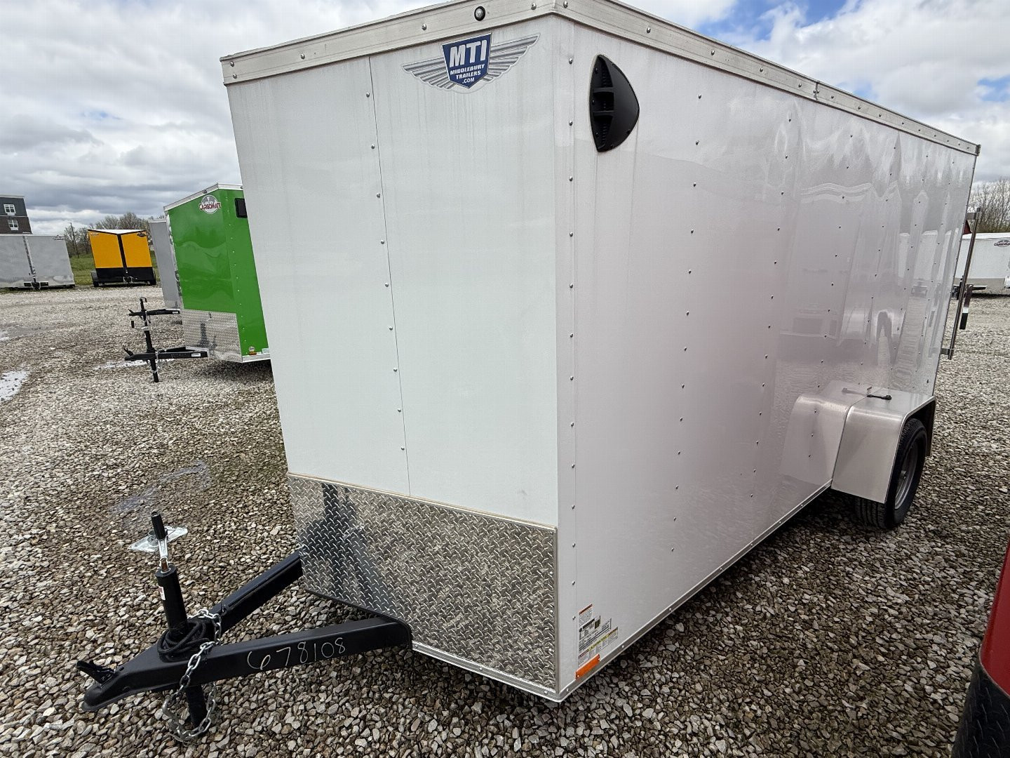 New 2025 RC Trailers MWT6X14SA Cargo / Enclosed Trailer SA RAMP DOOR(GVW:2990) WHITE