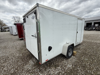 New 2025 RC Trailers MWT6X14SA Cargo / Enclosed Trailer SA RAMP DOOR(GVW:2990) WHITE
