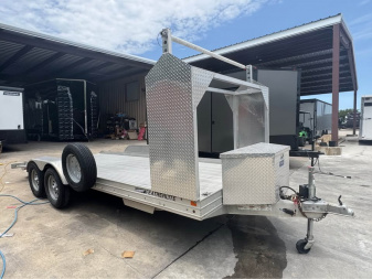 Used 2015 Featherlite Trailers 17' OPEN CAR HAULER ALUMINUM OPEN CAR HAULER Utility Trailer