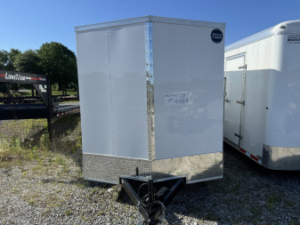 New 2025 WELLS CARGO FT716T2-D Cargo / Enclosed Trailer 7X16 TA RAMP DOOR (GVW:7000) WHITE