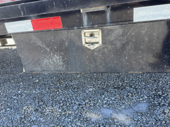 Used USED 2021 PJ Trailers LD402 Equipment Trailer 102x40 TA DUAL GOOSENECK DOVETAIL (GVW: 25000) BLACK W/ MONSTER RAMPS