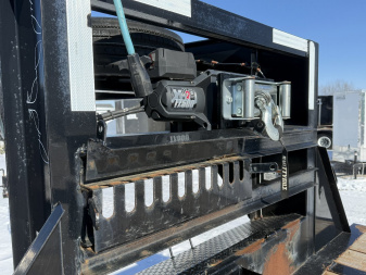 Used USED 2021 PJ Trailers LD402 Equipment Trailer 102x40 TA DUAL GOOSENECK DOVETAIL (GVW: 25000) BLACK W/ MONSTER RAMPS