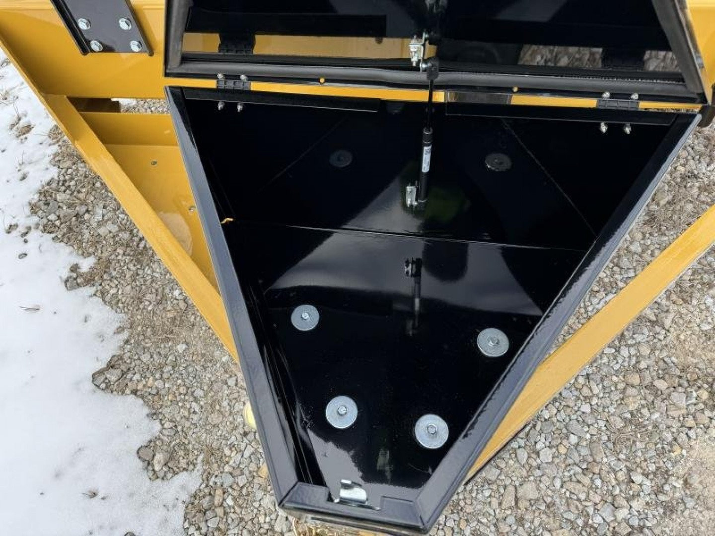 New 2025 Behnke CBCT2020E-S10K Equipment Trailer 83X20 TA SKIDLOADER BEAVERTAIL W/FLIP-UP RAMPS (GVW:20000) CAT YELLOW