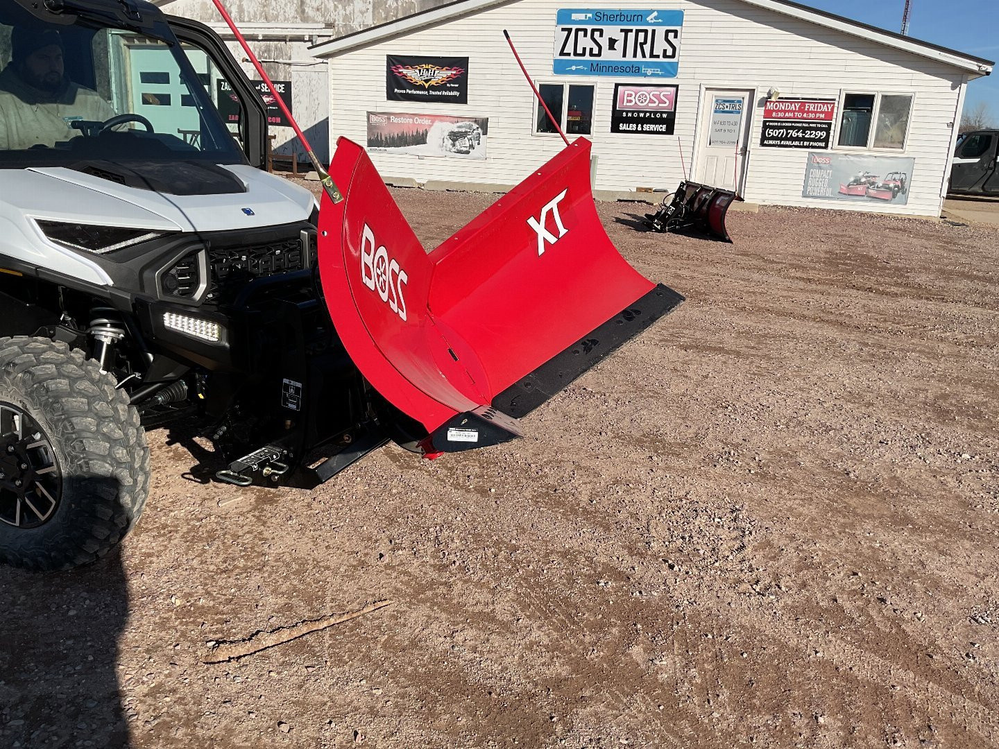 New 2025 BOSS UTV 6'6" XT V-PLOW Snow Plow