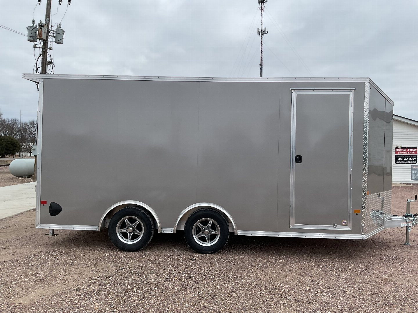 New 2025 ALCOM EZEC8.5X16UTV Cargo / Enclosed Trailer