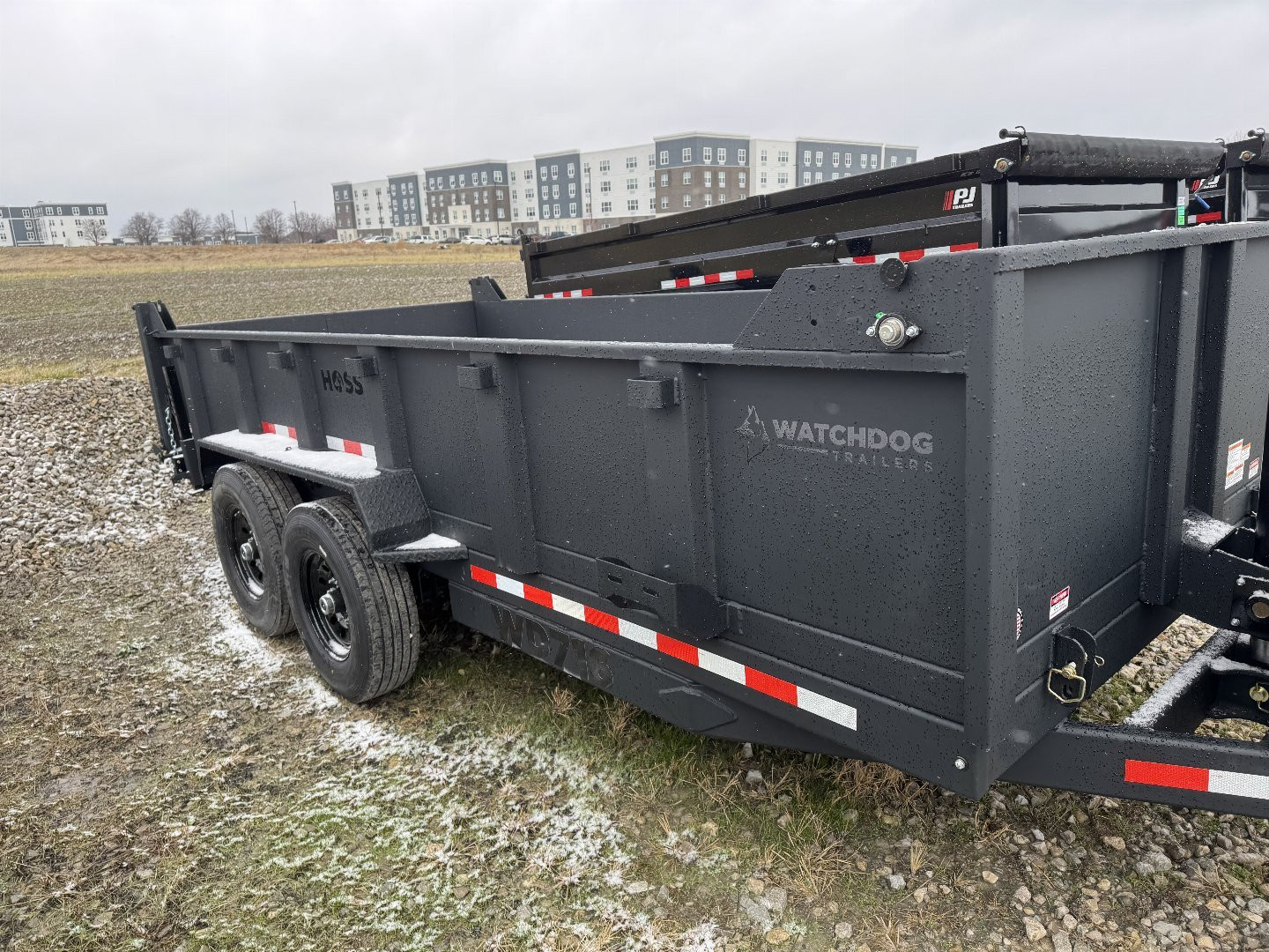 New 2025 Watchdog Trailers WD716 Dump Trailer 7X16 TA (GVW: 14000)BLACK