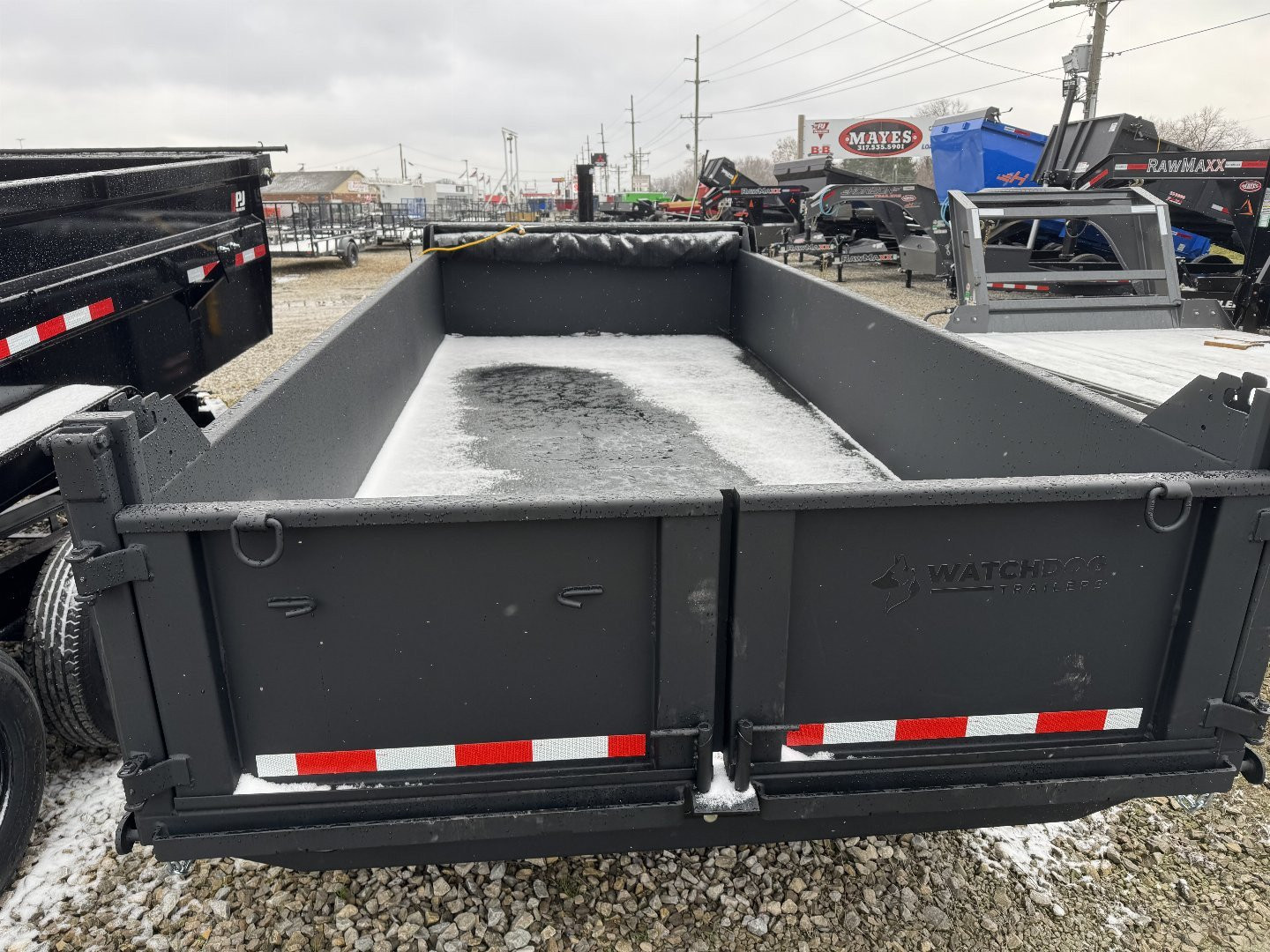 New 2025 Watchdog Trailers WD716 Dump Trailer 7X16 TA (GVW: 14000)BLACK