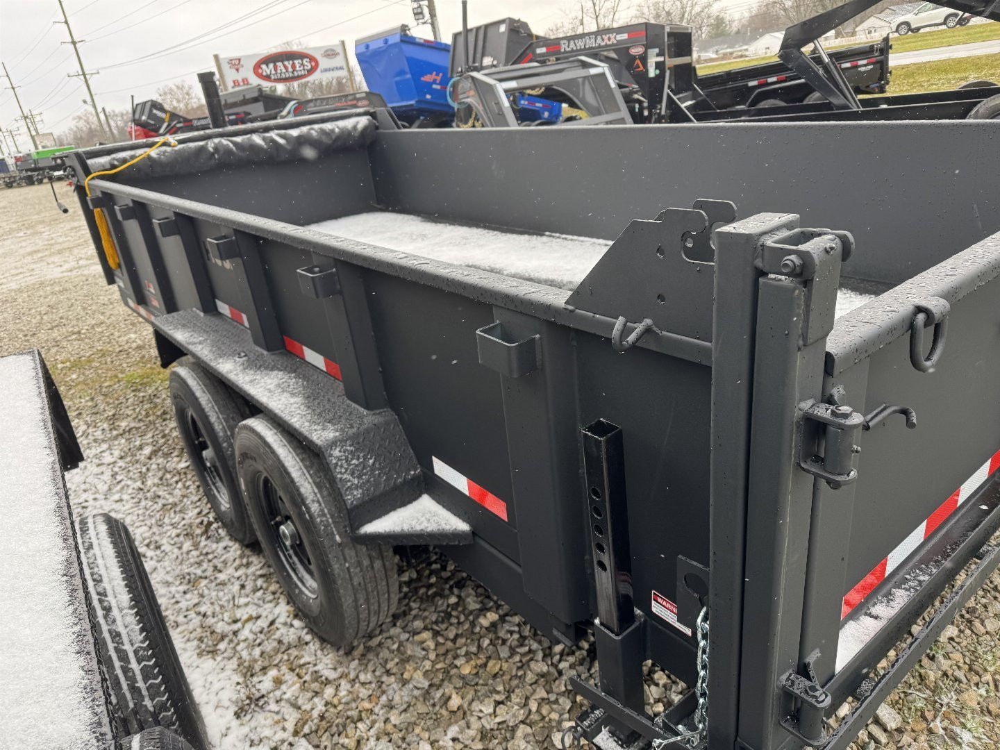 New 2025 Watchdog Trailers WD716 Dump Trailer 7X16 TA (GVW: 14000)BLACK