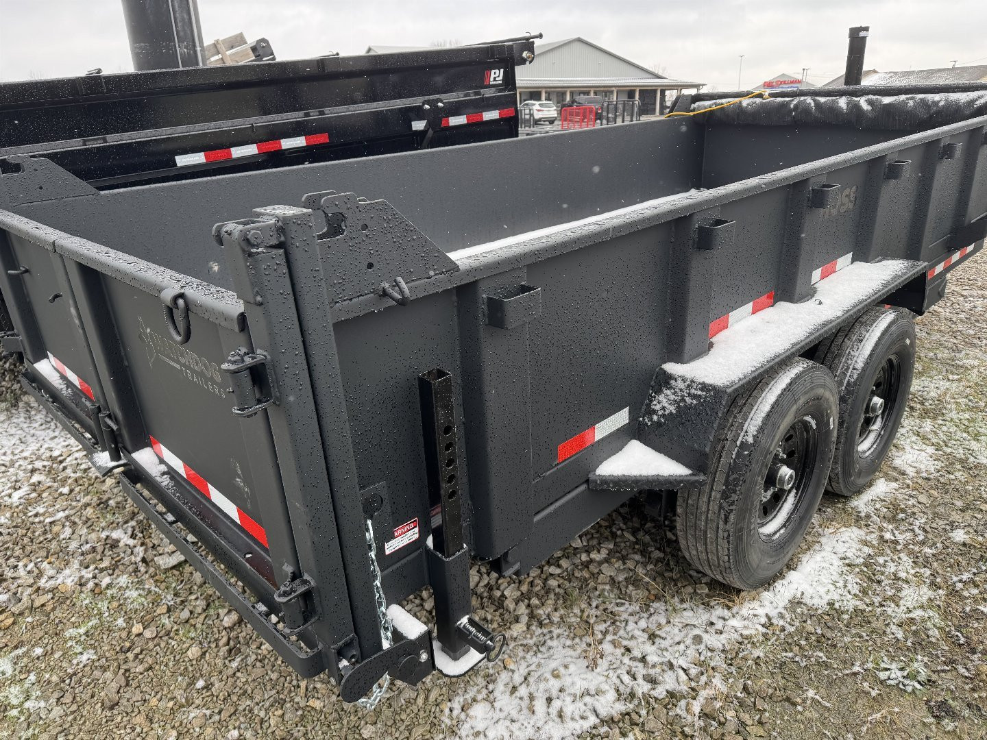 New 2025 Watchdog Trailers WD716 Dump Trailer 7X16 TA (GVW: 14000)BLACK