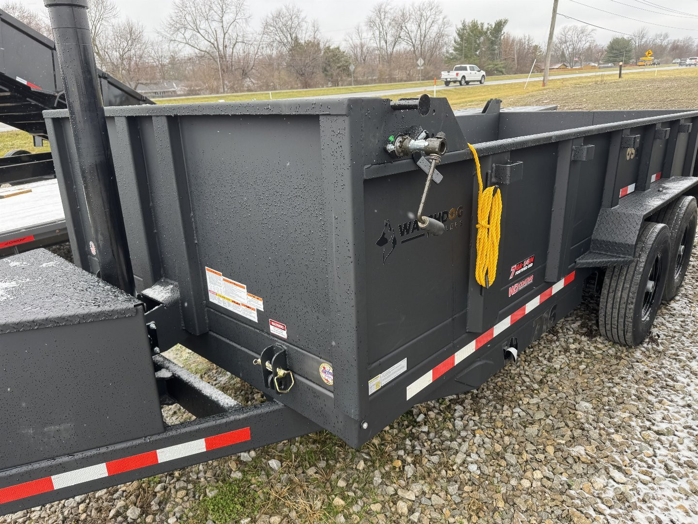 New 2025 Watchdog Trailers WD716 Dump Trailer 7X16 TA (GVW: 14000)BLACK