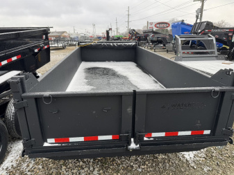 New 2025 Watchdog Trailers WD716 Dump Trailer 7X16 TA (GVW: 14000)BLACK