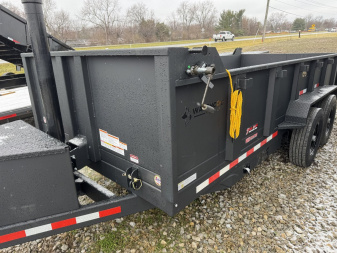 New 2025 Watchdog Trailers WD716 Dump Trailer 7X16 TA (GVW: 14000)BLACK