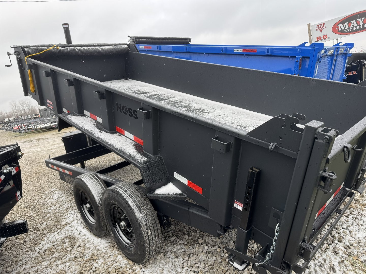 New 2025 Watchdog Trailers WD716 Dump Trailer 7X16 TA (GVW: 14000)BLACK