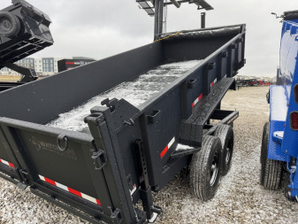 New 2025 Watchdog Trailers WD716 Dump Trailer 7X16 TA (GVW: 14000)BLACK