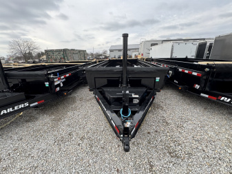 New 2025 PJ Trailers DT162 LOW PRO TELESCOPIC DUMP Trailer 83X16 TA SPLIT/SPREADER GATE (GVW:14000)BLACK