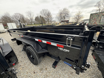 New 2025 PJ Trailers DT162 LOW PRO TELESCOPIC DUMP Trailer 83X16 TA SPLIT/SPREADER GATE (GVW:14000)BLACK