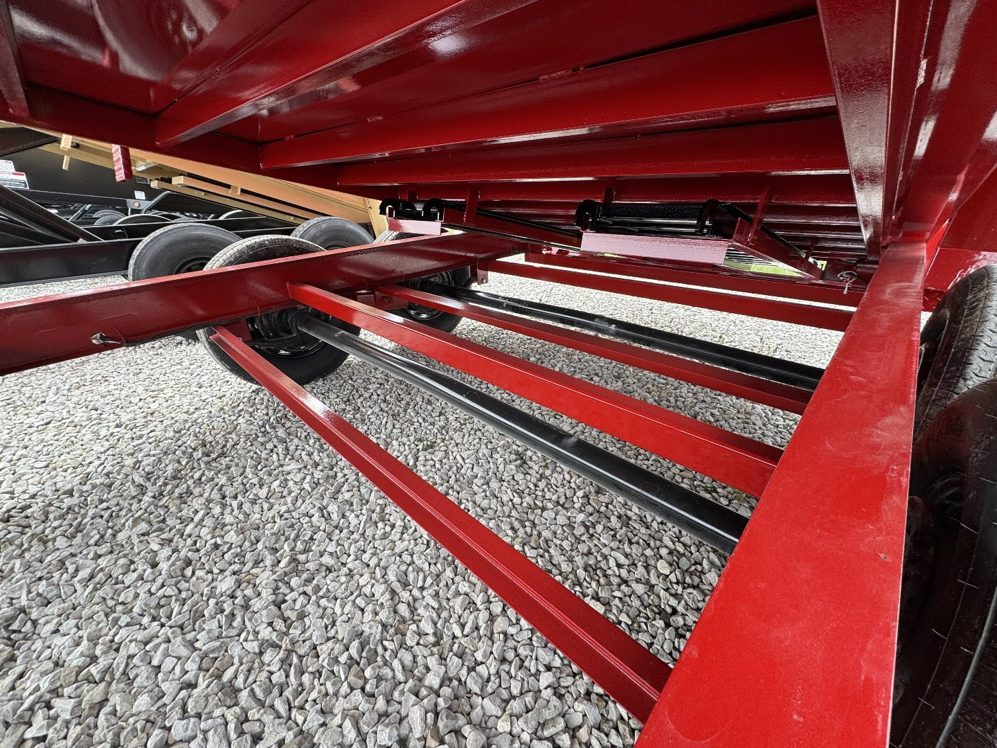 New 2025 Liberty LD14K83X16B8TSHS Dump Trailer 83X16 TA (GVW:15400) PATRIOT RED