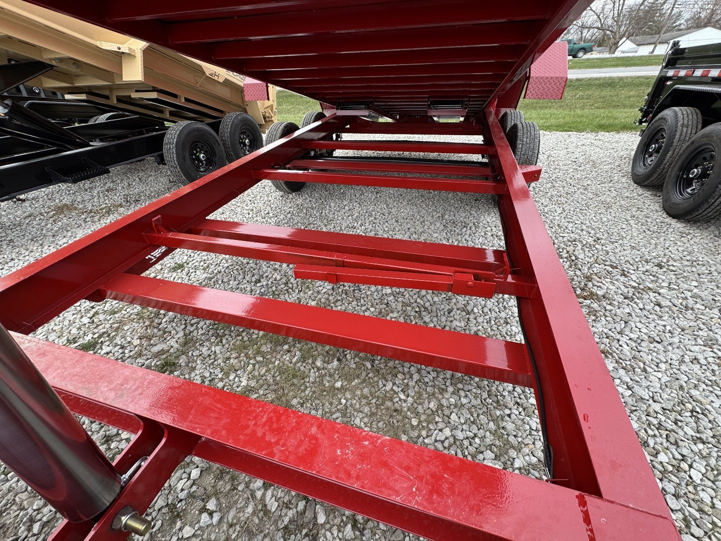 New 2025 Liberty LD14K83X16B8TSHS Dump Trailer 83X16 TA (GVW:15400) PATRIOT RED