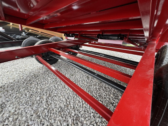 New 2025 Liberty LD14K83X16B8TSHS Dump Trailer 83X16 TA (GVW:15400) PATRIOT RED