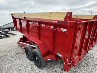 New 2025 Liberty LD14K83X16B8TSHS Dump Trailer 83X16 TA (GVW:15400) PATRIOT RED