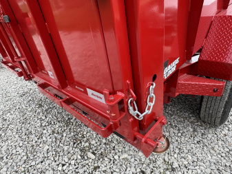New 2025 Liberty LD14K83X16B8TSHS Dump Trailer 83X16 TA (GVW:15400) PATRIOT RED