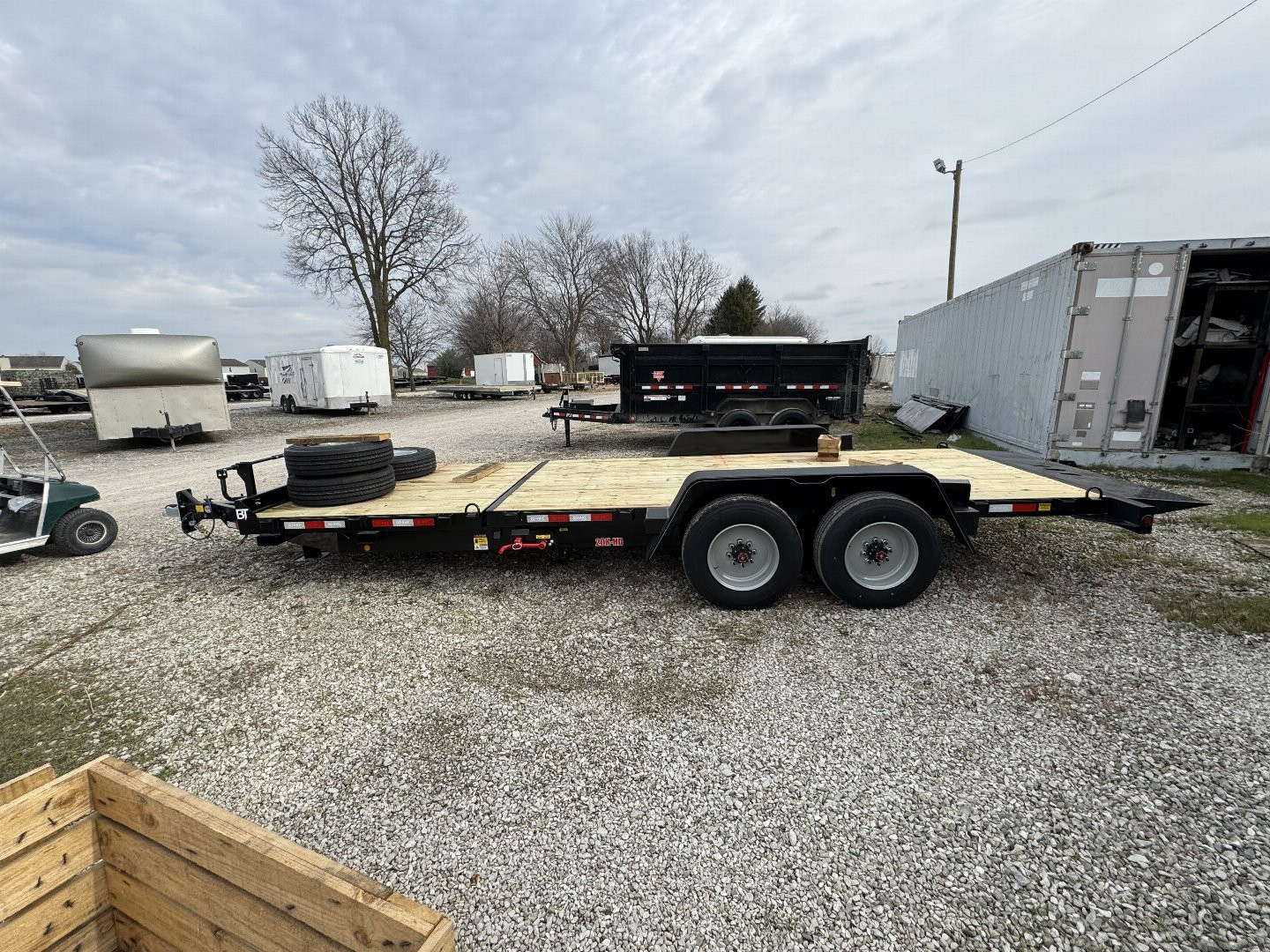 New 2025 Behnke TBCT2220ET-10K Tilt Trailer 83X22 TA PARTIAL TILT (GVW:20000) BLACK