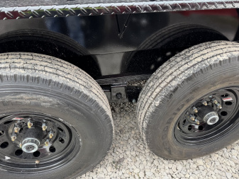 New 2025 PJ Trailers DV142 Dump Trailer 83X14 TA SPLIT GATE(GVW:15400) BLACK