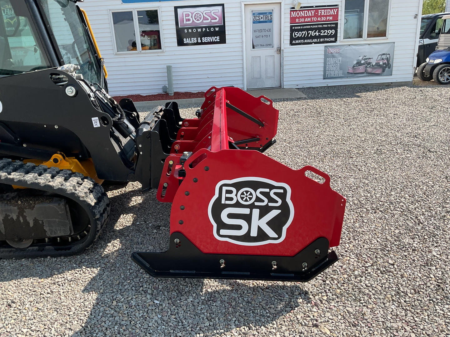 New 2025 BOSS SK8 STEEL EDGE SNOW PUSH Attachment