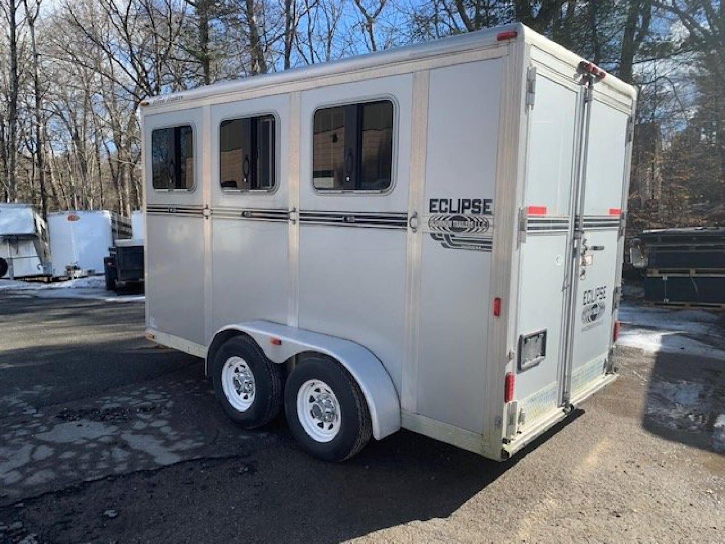 Used 2012 Eclipse 3h Slant Bumper Pull Horse Trailer