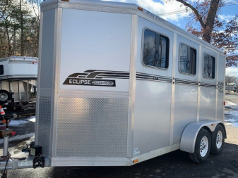 Used 2012 Eclipse 3h Slant Bumper Pull Horse Trailer