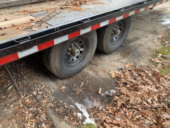 New 2022 BWISE 8x24 GN Flatbed Equipment Trailer