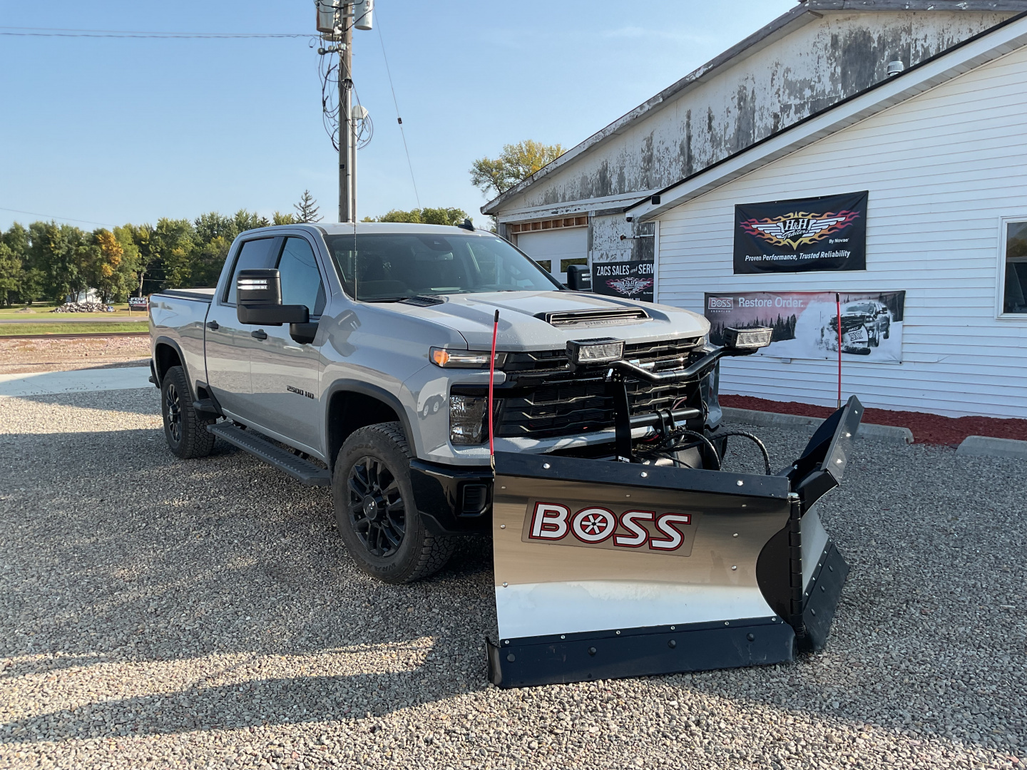 New 2025 BOSS BOSS 8'2" STAINLESS STEEL XT V PLOW Snow Plow