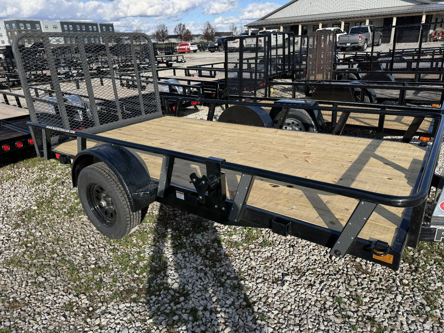 New 2025 RAWMAXX UTX1277BP3.5K Utility Trailer 77X12 SA (GVW:2900) BLACK