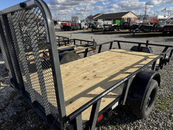 New 2025 RAWMAXX UTX1277BP3.5K Utility Trailer 77X12 SA (GVW:2900) BLACK