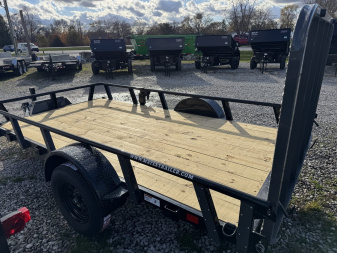 New 2025 RAWMAXX UTX1277BP3.5K Utility Trailer 77X12 SA (GVW:2900) BLACK